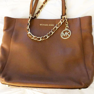 Michael Kors leather tote bag